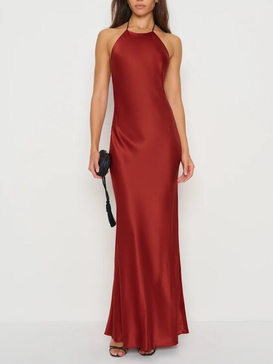 Reformation Dresses & Skirts - Reformation Red Jeany Silk Dress